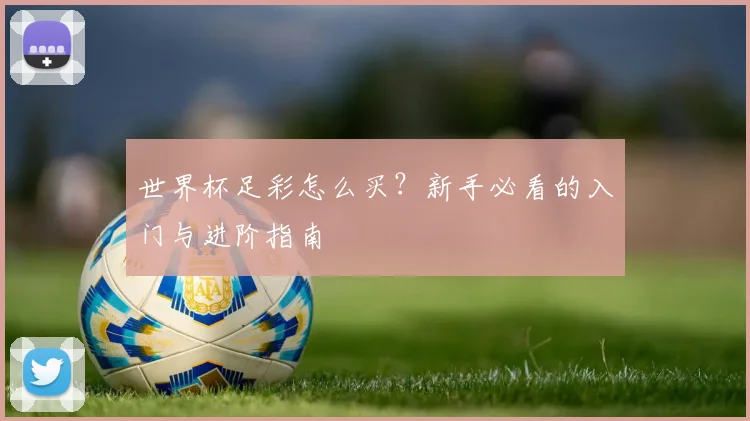 世界杯足彩怎么买？新手必看的入门与进阶指南